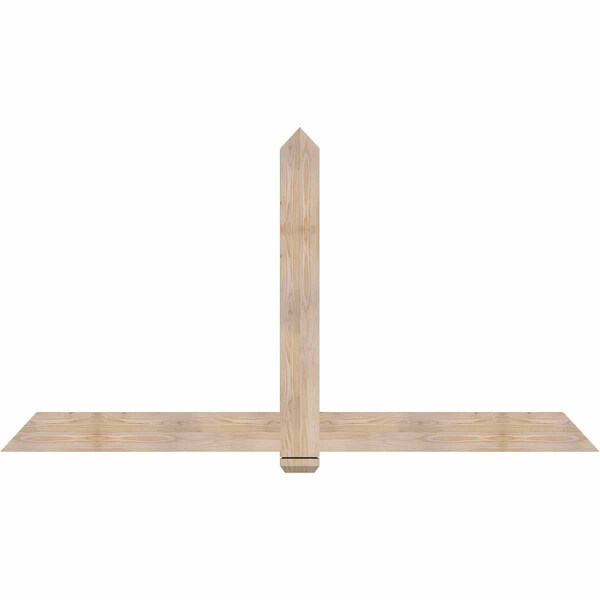 Ekena Millwork Eugene Smooth Timber Gable Bracket, Douglas Fir, 84"W x 45"H x 1 1/2"D x 5 1/2"F, 13/12 Pitch GBW084X45X0206EUG00SDF - main